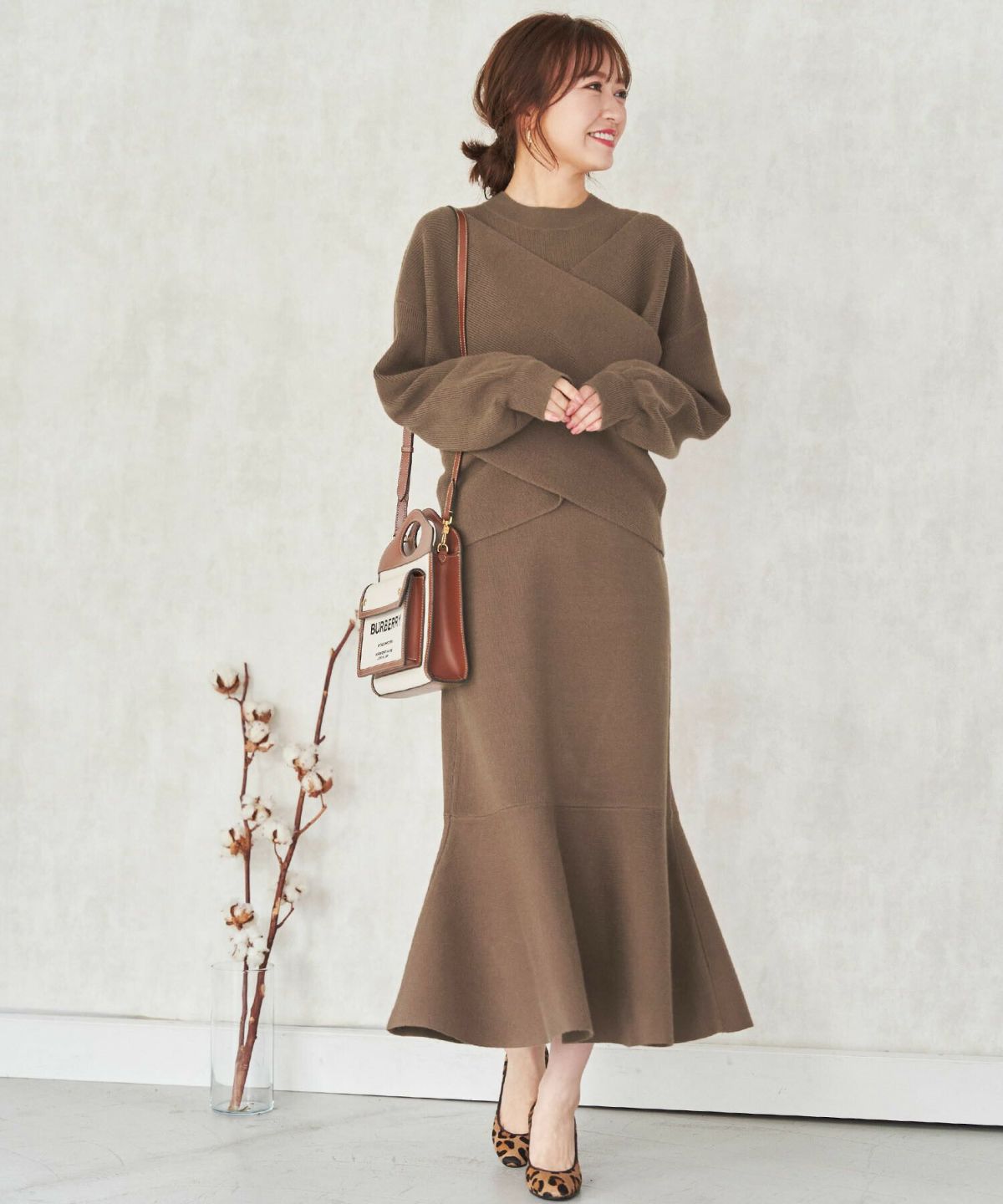 ニット ワンピース クロストップス セット