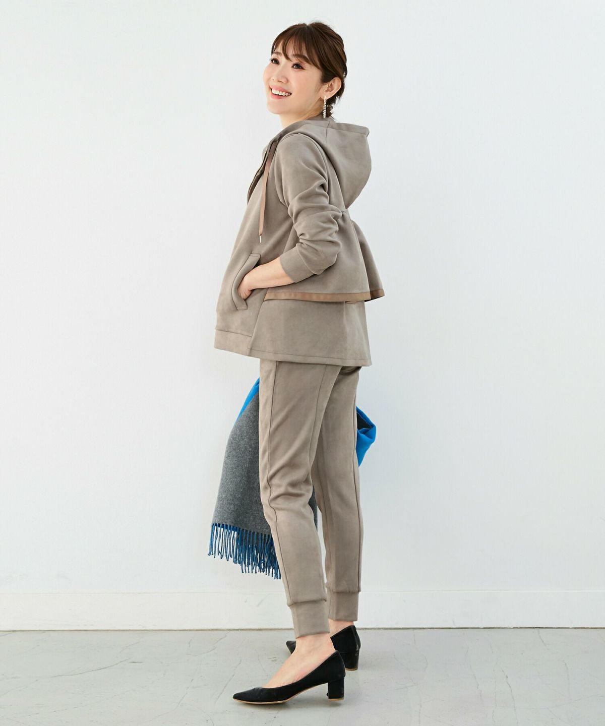 パーカー バックデザイン マシュマロスウェード Liala×PG