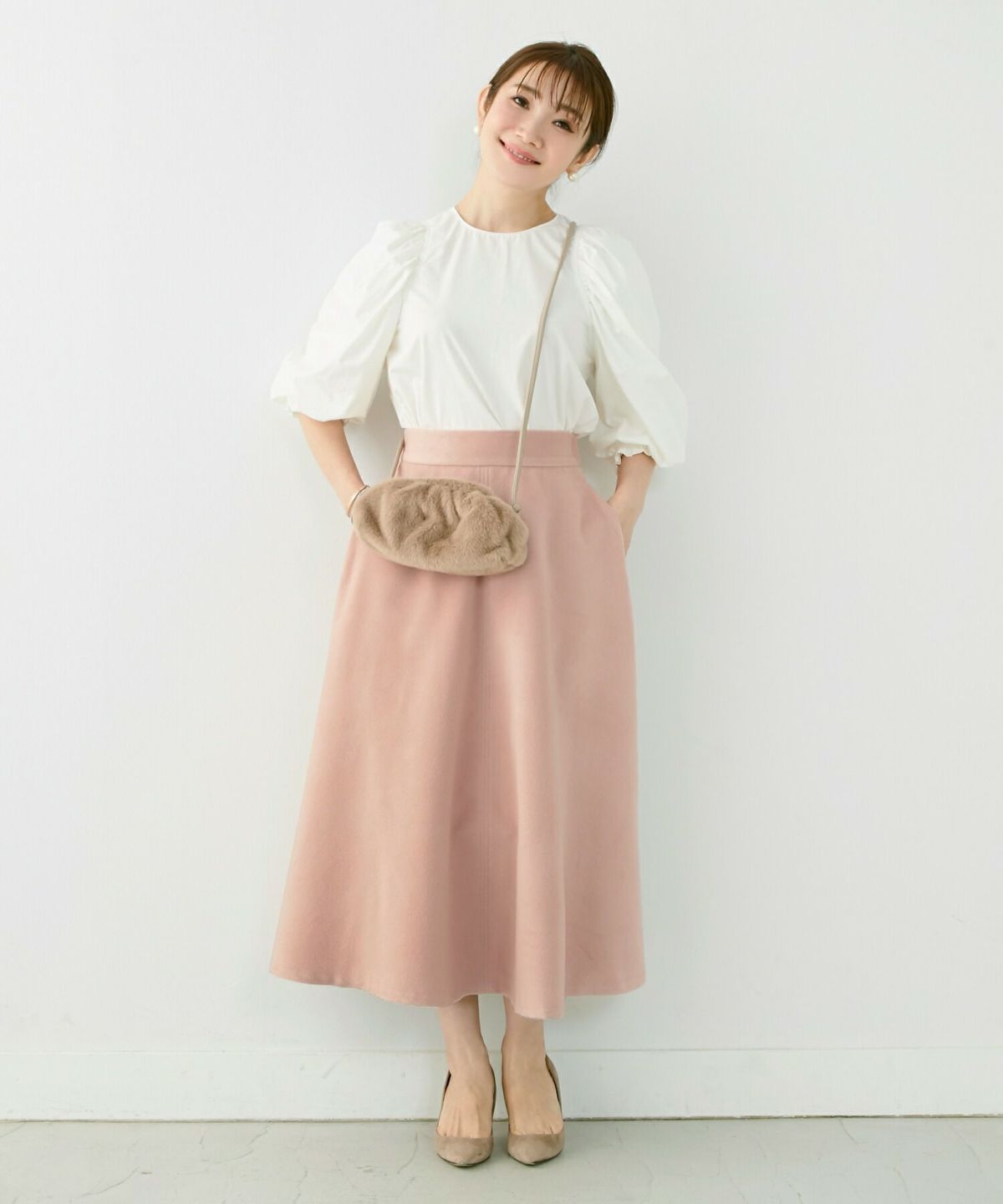 スカート フレア ふんわりシャギー