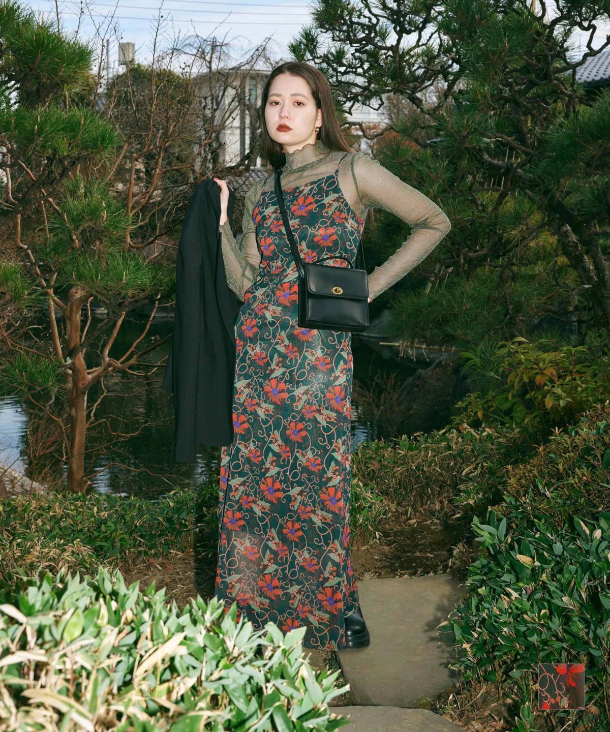 「麗」 花柄キャミワンピ―ス TINA:JOJUN