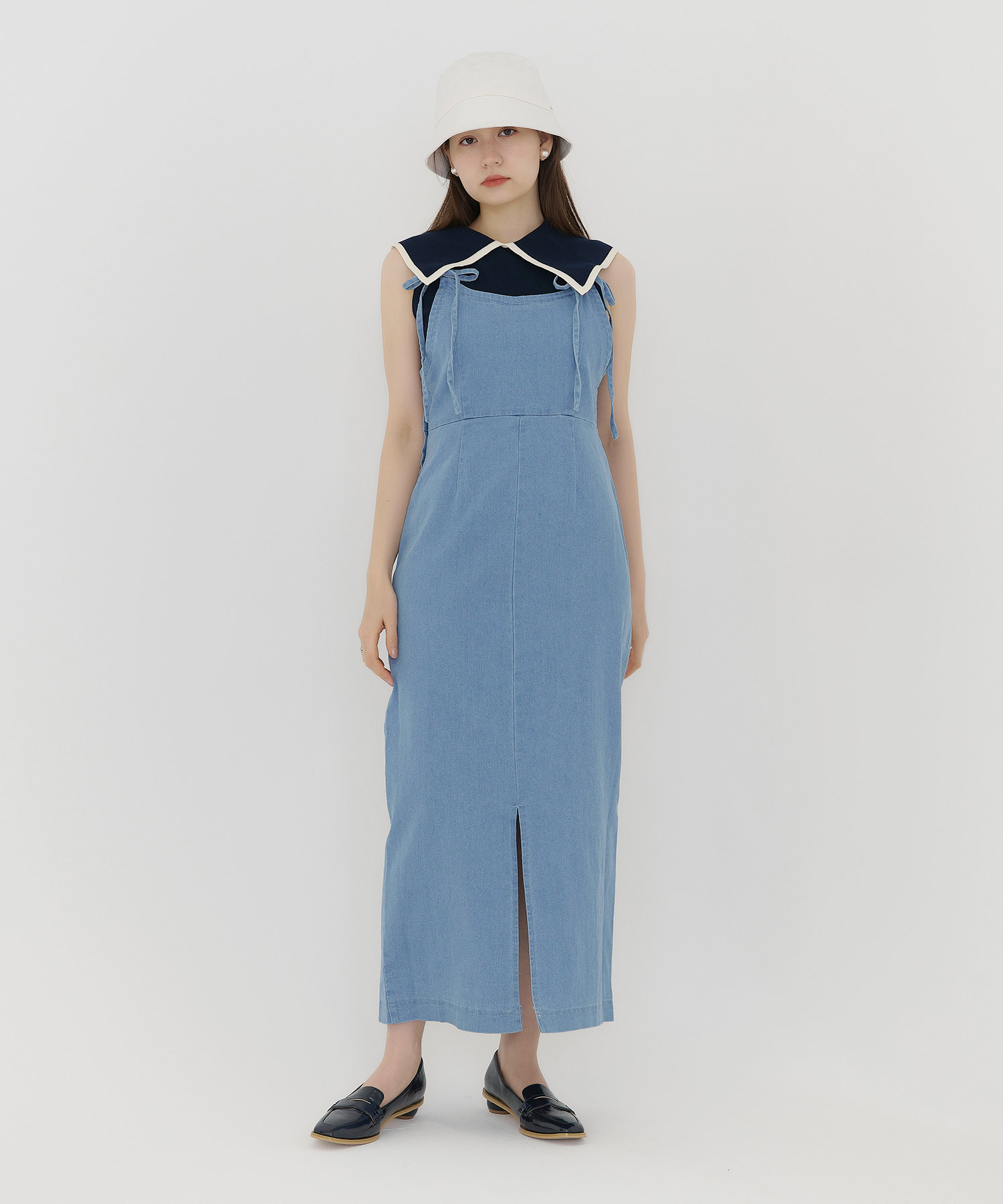 オーガニックコットン ビッグカラーニット TINA:JOJUN