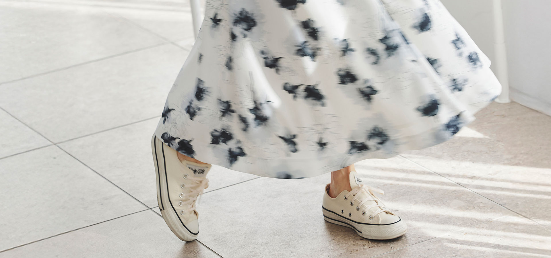 花柄 フレアスカート ＆BLOOM（アンドブルーム）