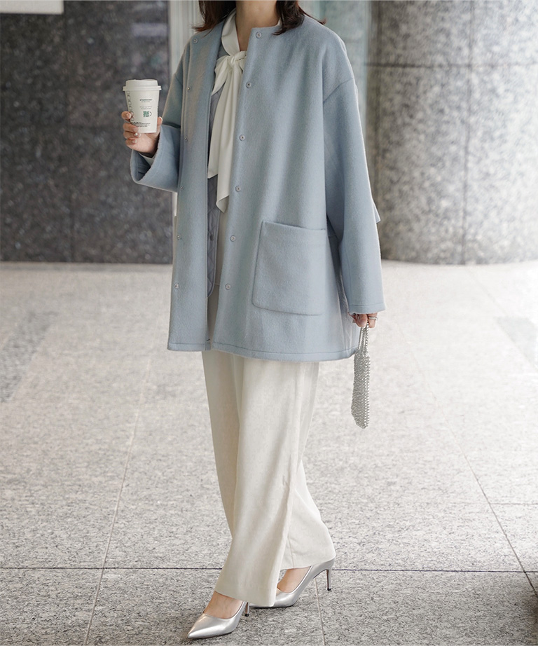 ライナーベスト付きコート HUIT