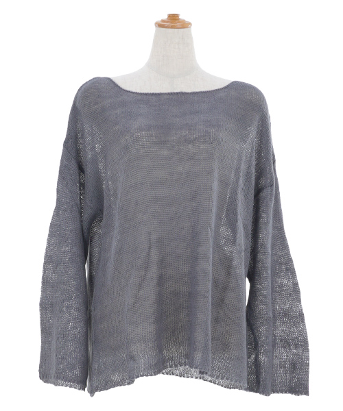 ニット シアーモヘア ビックシルエット JS×momo.yokko