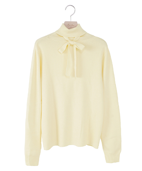 タートルニット リボン付き omom sot