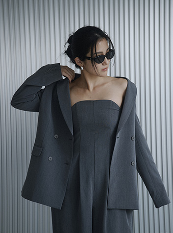 bear all in one & double breasted jacket