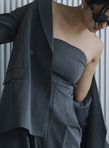 bear all in one & double breasted jacket