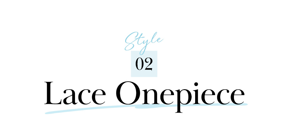 コットンレースワンピース