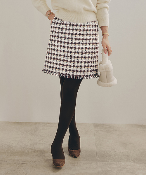 千鳥 フリンジ スカート Liala×PG