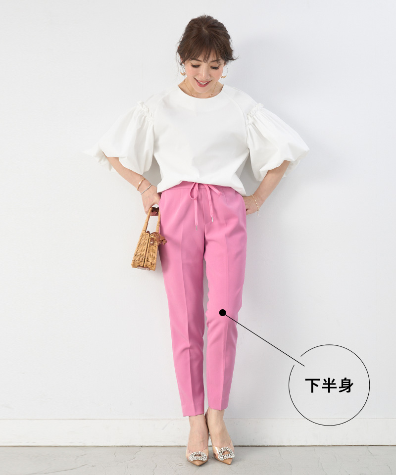 NEW ドロスト センタープレス パンツ Liala×PG