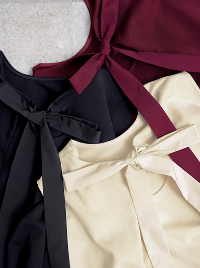 後ろリボン カットソー ワンピース Liala×PG