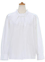 スタンドフリル カフス付き ブラウス Liala×PG