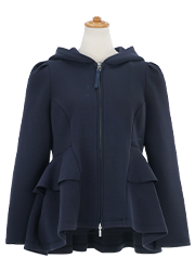 フード付き ティアード ショート ジャケット Liala×PG