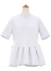 ペプラム ダンボールニット プルオーバー Liala×PG