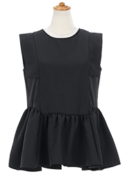 プチ袖 ペプラム ブラウス Liala×PG