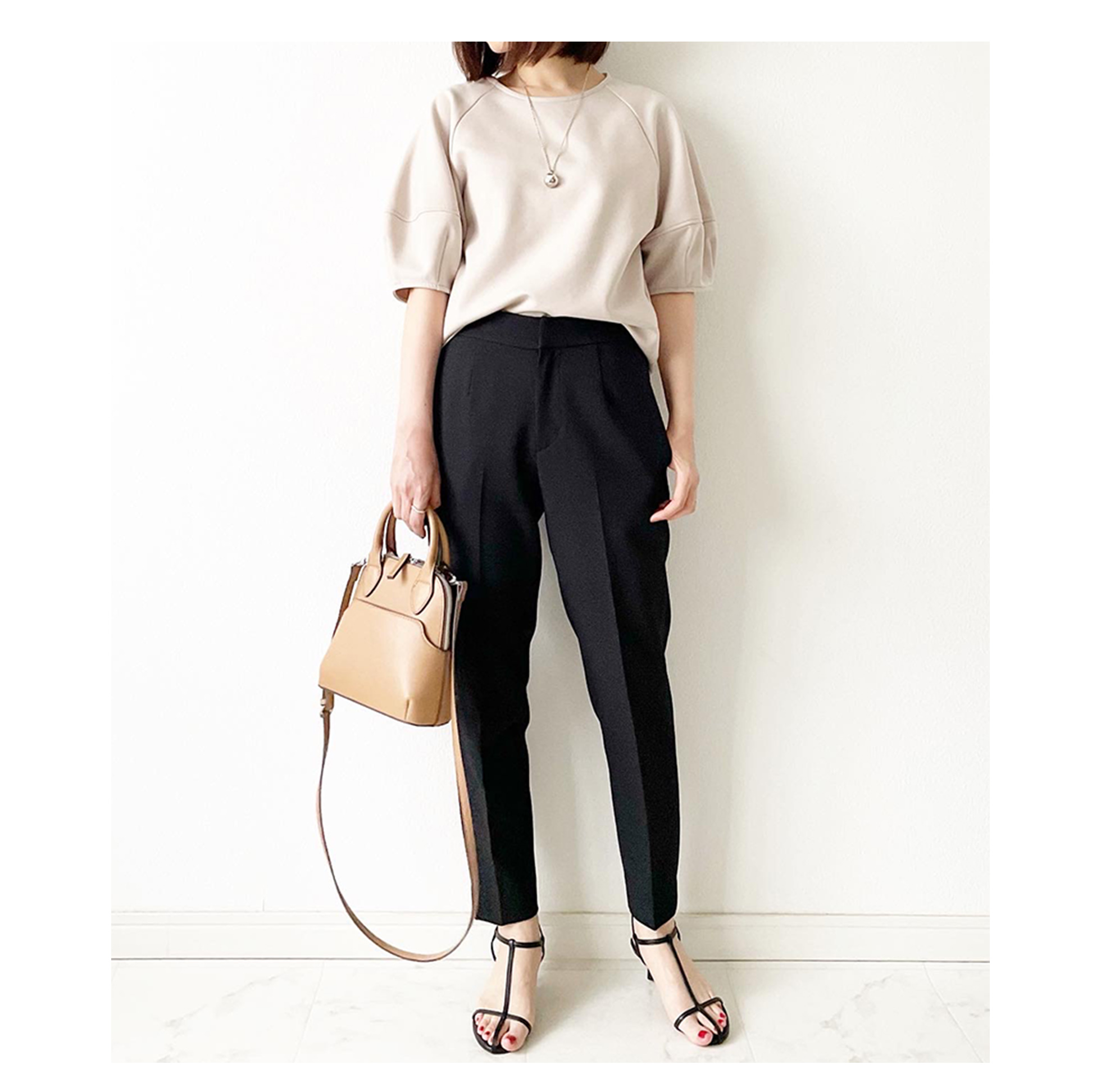 スッキリ センタープレス パンツ Liala×PG