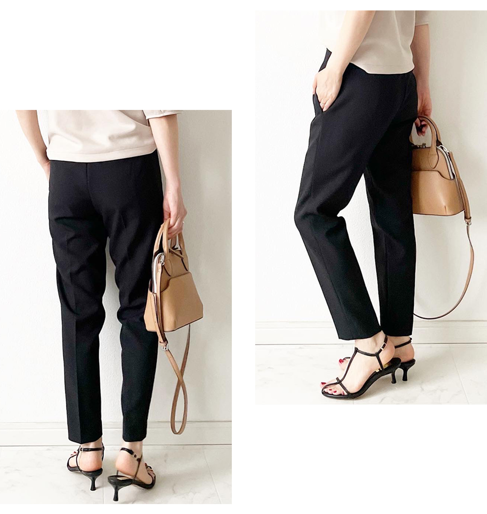 スッキリ センタープレス パンツ Liala×PG