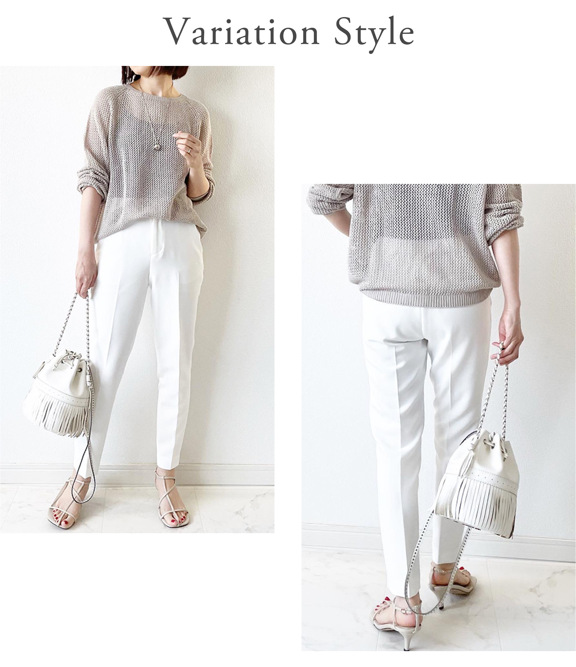 NEW 美脚 センタープレス パンツ 通常丈 Liala×PG