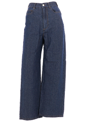 ライトデニム ワイドストレート パンツ Liala×PG