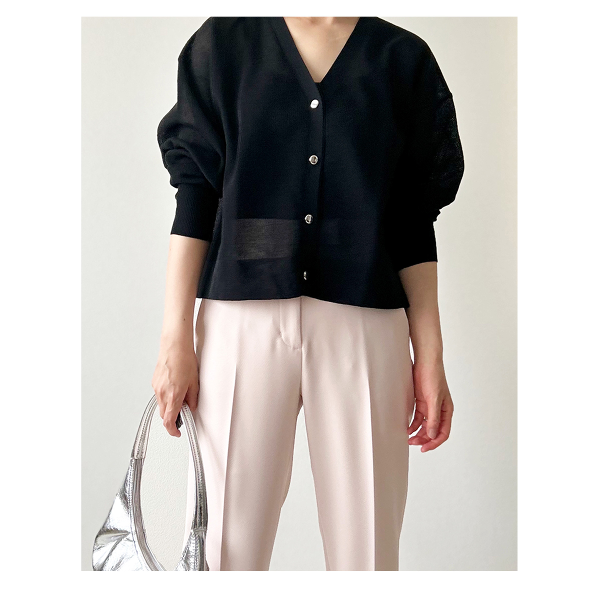 センタープレス ストレート 美脚 パンツ Liala×PG