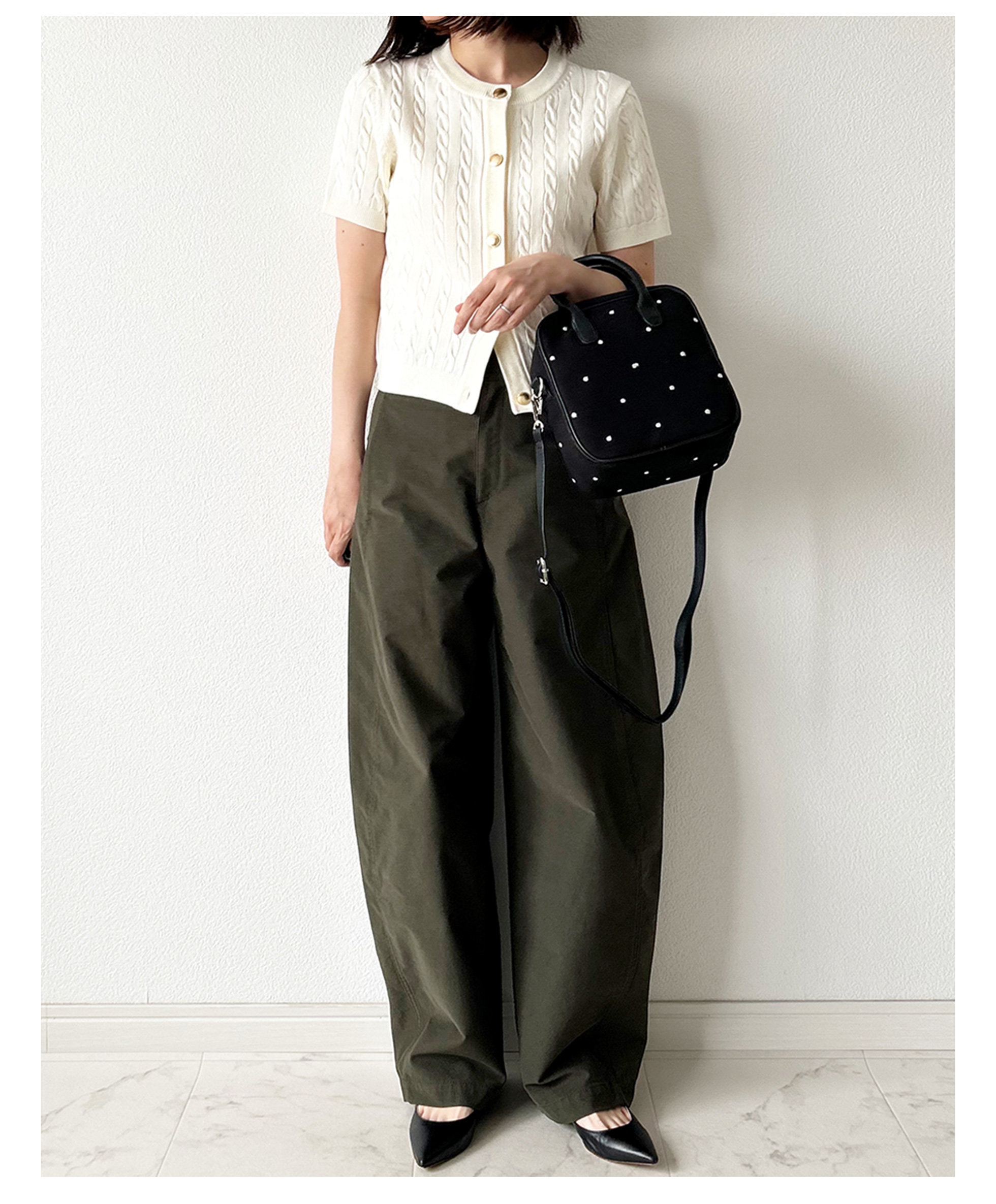 センタープレス ストレート 美脚 パンツ Liala×PG