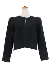 カーディガン パールネック ニット Liala×PG