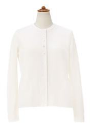 クルーネック カーディガン & 半袖 ニット アンサンブル Liala×PG