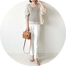 NEW オードリー ストレート パンツ Liala×PG