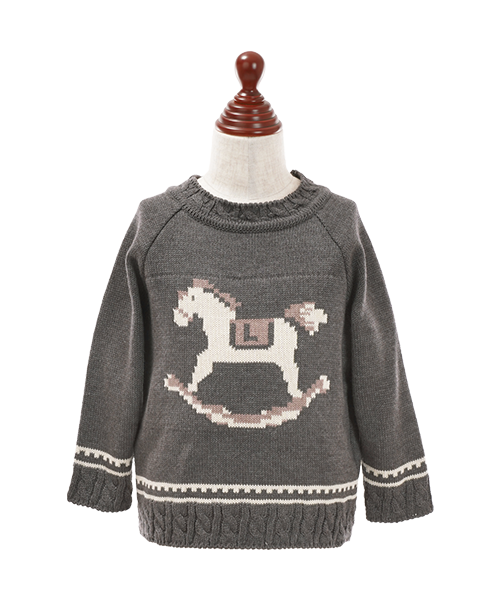vaniller kids 木馬柄 ニット プルオーバー le reve vaniller