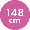 148cm
