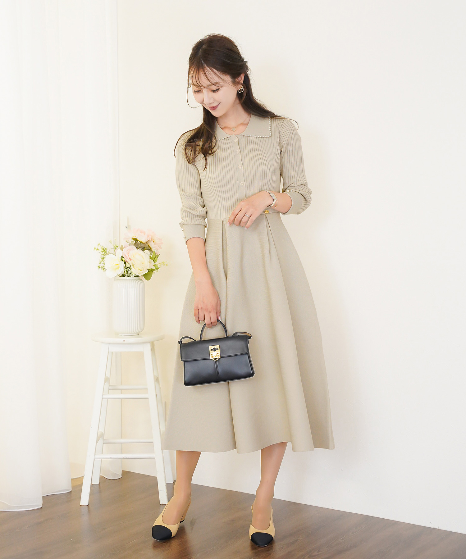 ルネ♡長袖ワンピース 羽織りいらず！長袖ワンピース@伊勢丹新宿店 | m-i-d | AVENIRETOILE