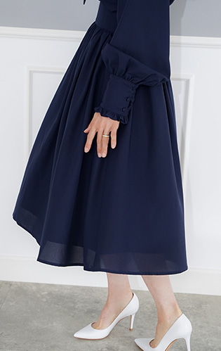 ギャザー フレア スカート Joint Space×kozuesakurada