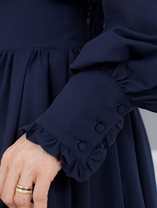 フリルネック リボンタイ ブラウス Joint Space×kozuesakurada