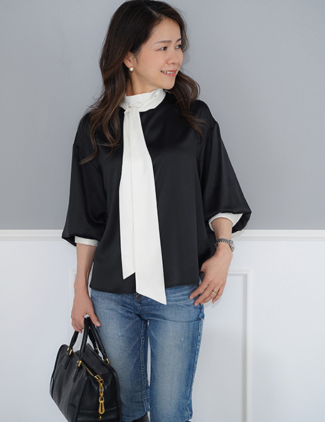 ボウタイ ブラウス Joint Space×kozuesakurada