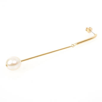 ロング ドロップ パール ピアス イヤリング