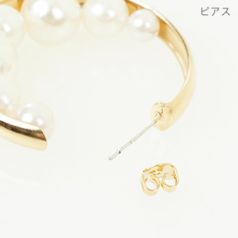 ムーン パール ピアス イヤリング