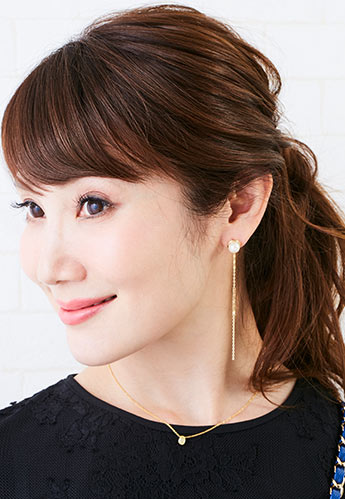 シューティング スター パール ピアス イヤリング