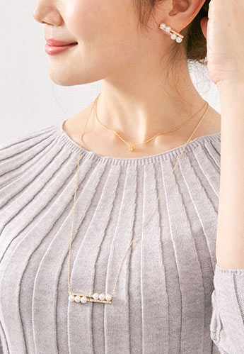 ダブルライン ネックレス