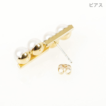 ダブル ライン ピアス イヤリング