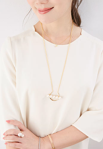 ダブルライン ネックレス
