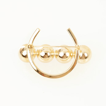 パール サークル ブローチ