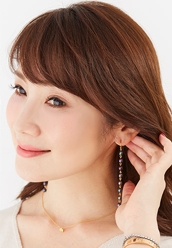 淡水パール ロング ピアス イヤリング