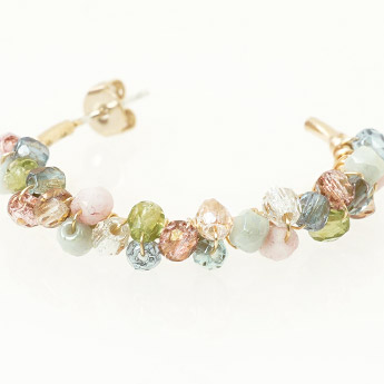 カラフル ストーン ピアス