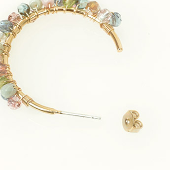 カラフル ストーン ピアス