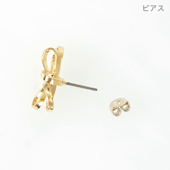 リボン ピアス イヤリング
