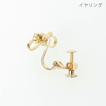 リボン ピアス イヤリング