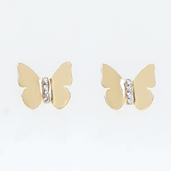 バタフライ ピアス イヤリング