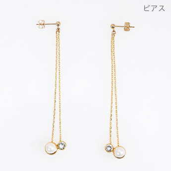 スイング チェーン ピアス イヤリング
   <tr>
    <td align=