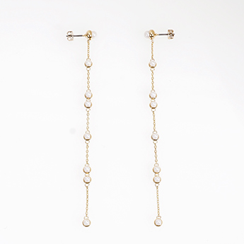 タイニー パール ロング ピアス イヤリング
