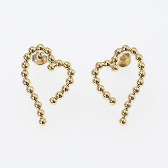 ハート スタッズ ピアス イヤリング